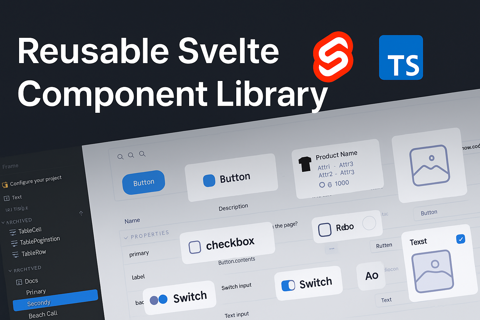 Reusable Svelte component library banner